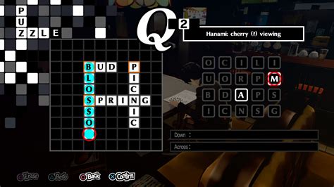Unlike Persona 5 Royals school answers, the crossword puzzles are not tethered to a specific date. . Persona 5 royal crosswords